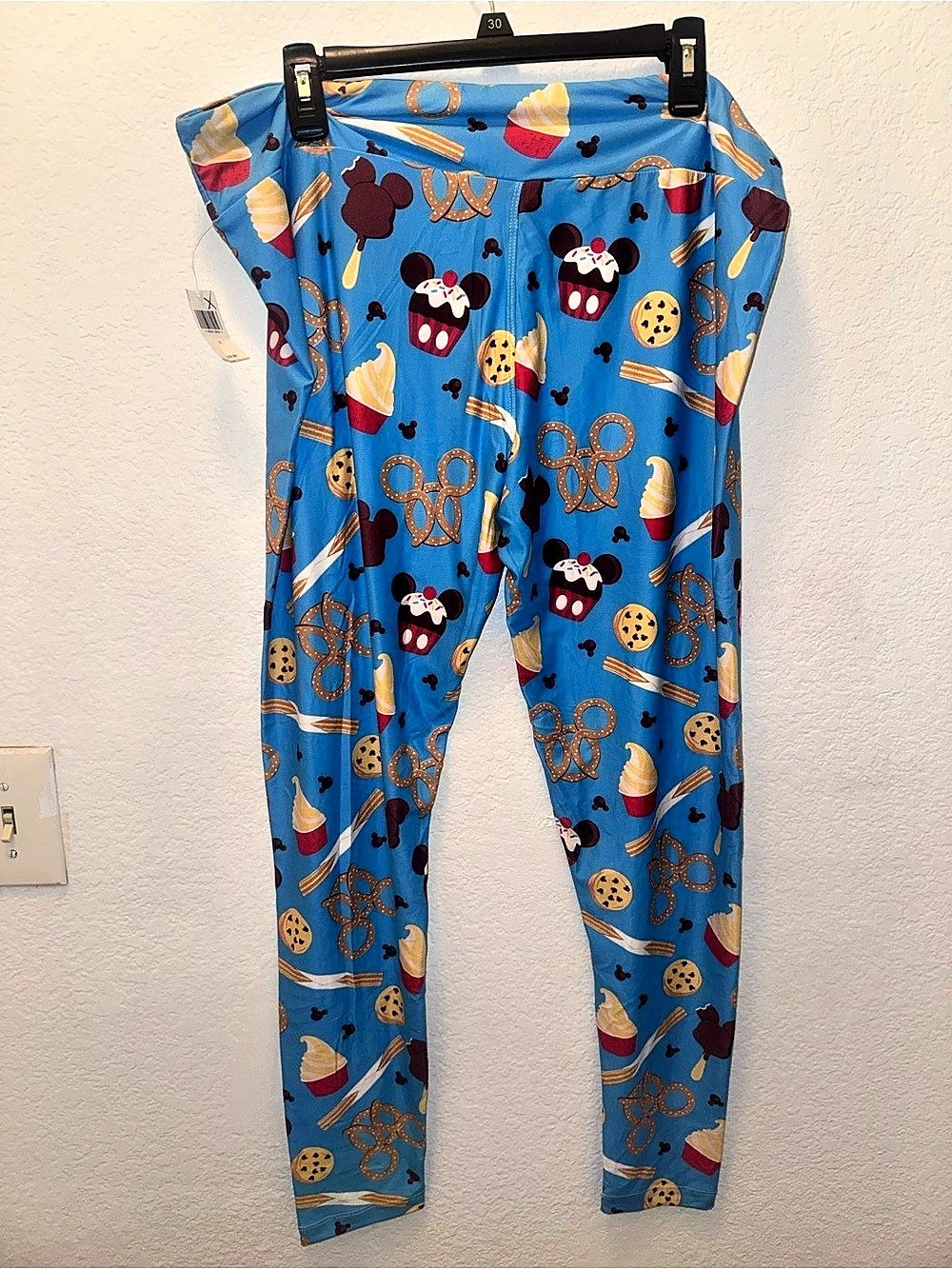 Disney Parks Printed Leggings Blue 1X NWT